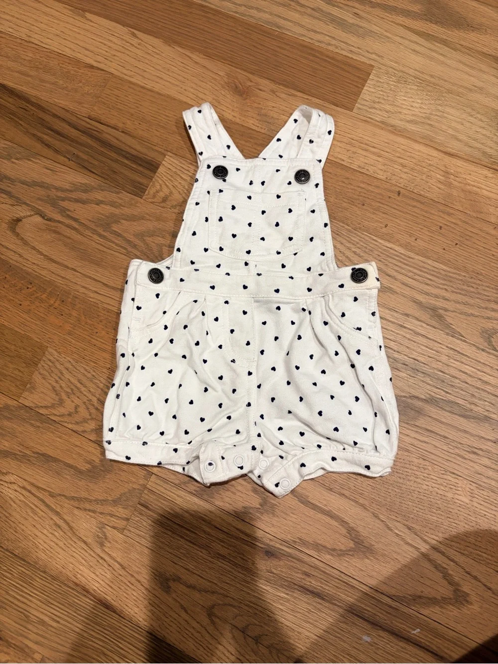 Carter’s baby girl overalls with heart print